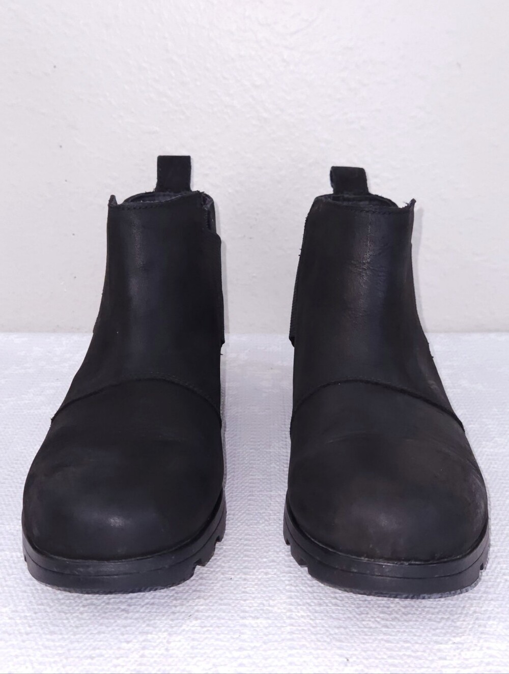 SOREL Emilie Chelsea Ankle Bootie US 8.5 Black - Picture 5 of 11